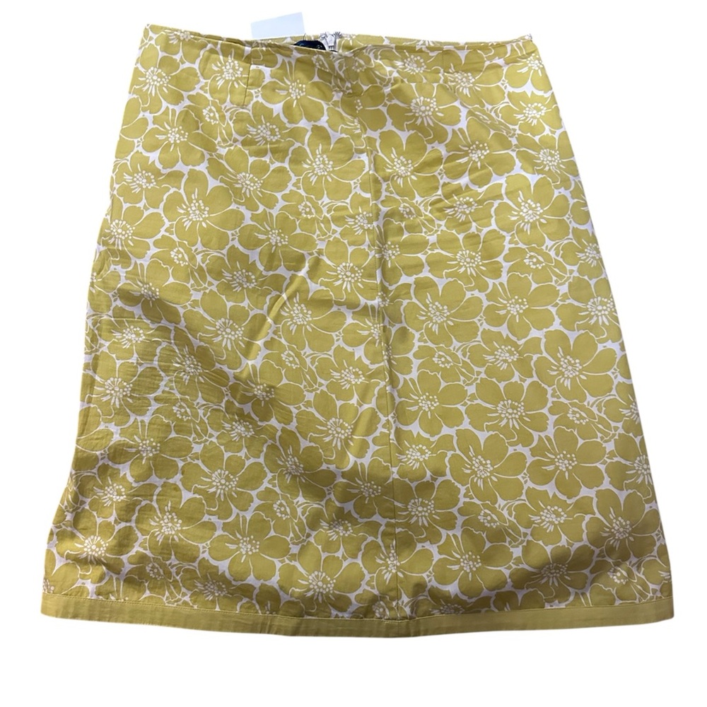 Yellow and White Boden 12 Skirt